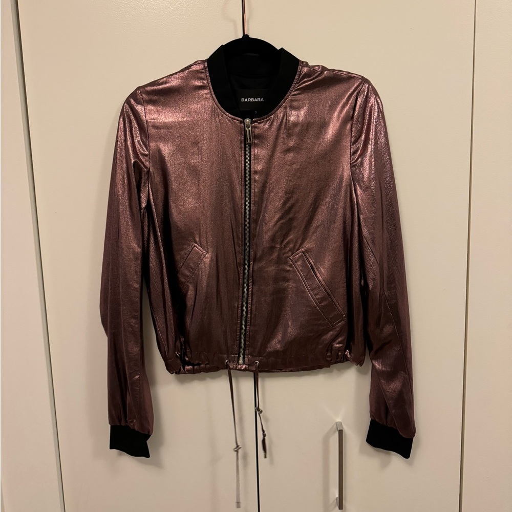 Barbara Bui Metallic Pink Jacket